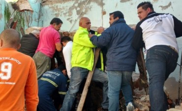 Defensa Civil y Cimopu trabajaron en el rescate de un vecino