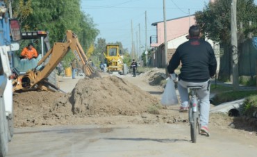 Avanzan las obras de pavimentaci&oacute;n en la calle Crosio