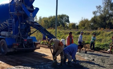 Comenzaron las obras de pavimentaci&oacute;n en San Cayetano