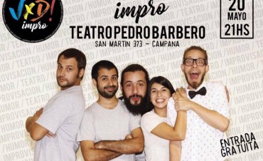Un espect&aacute;culo de improvisaci&oacute;n se suma a la cartelera del Pedro Barbero