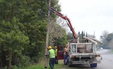 Se completa la iluminaci&oacute;n de Ruta 4 con fondos municipales 