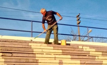 Obras en el estadio de Villa D&aacute;lmine