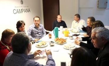El intendente recibi&oacute; a autoridades del C&iacute;rculo M&eacute;dico Campana
