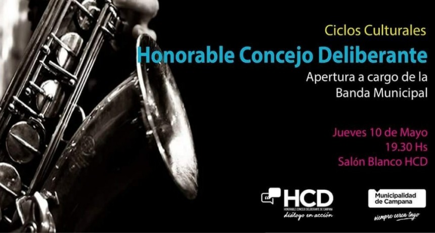 Este jueves comienzan los &ldquo;Ciclos Culturales&rdquo; en el Concejo Deliberante 