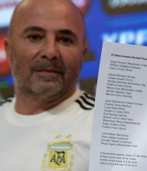 Jorge Sampaoli confirm� la lista de 23 futbolistas para la Copa del Mundo de Rusia