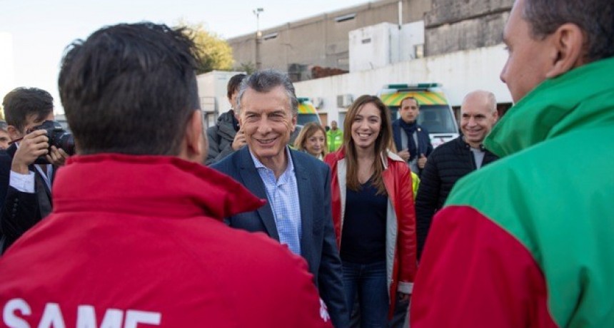 VIDAL, MACRI Y LARRETA VISITARON EL CENTRO DE MONITOREO MUNICIPAL DE LAN&Uacute;S