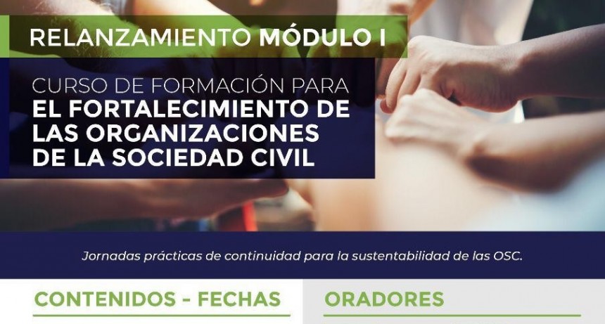 Este s&aacute;bado se dictar&aacute; la primera jornada de las capacitaciones para organizaciones civiles