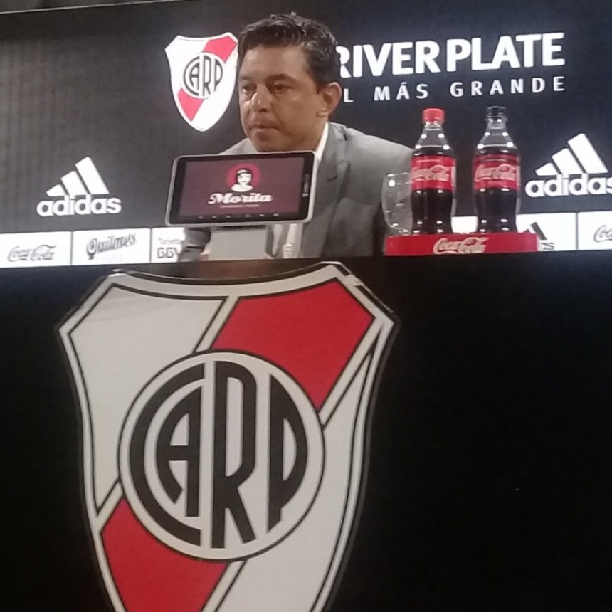 Gallardo: jugamos un buen primer tiempo a pesar de los cambios de nombres