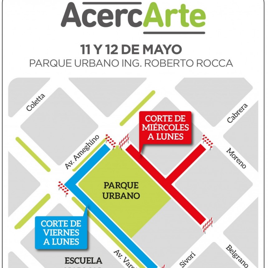 Acercarte: comienzan los cortes de tr&aacute;nsito en la zona