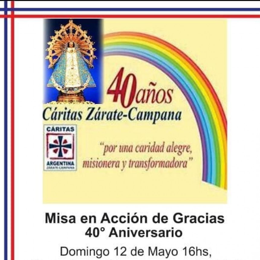Se cumplen 40 a&ntilde;os de C&aacute;ritas Z&aacute;rate-Campana