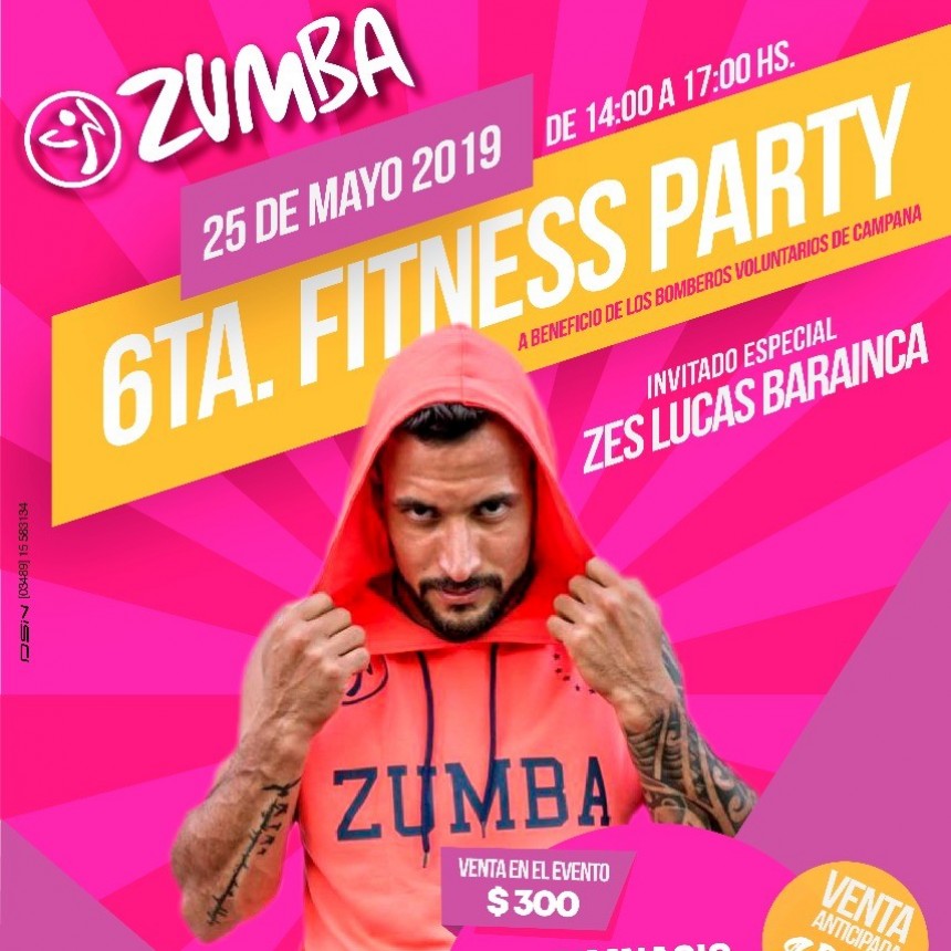 EVENTO DE ZUMBA A BENEFICIO DE LOS BOMBEROS VOLUNTARIOS DE CAMPANA
