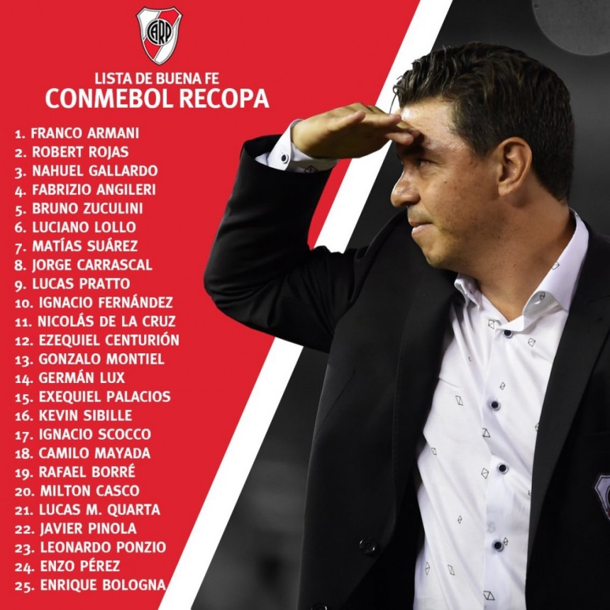 River Plate enfrenta a Atlético Paranaense en Brasil por la ida de la Conmebol Recopa
