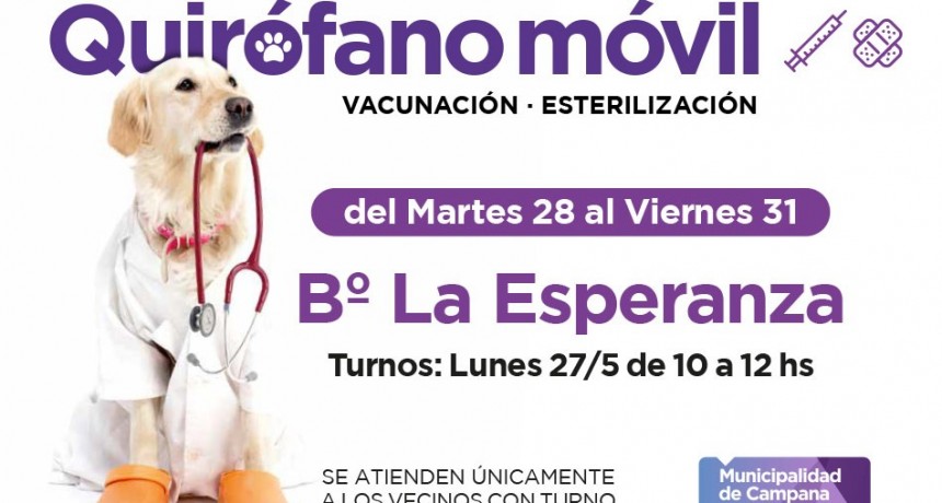 Contin&uacute;an las castraciones gratuitas del quir&oacute;fano m&oacute;vil