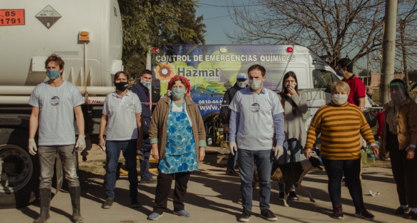 Exitoso operativo de sanitizaci&oacute;n en Las Praderas 