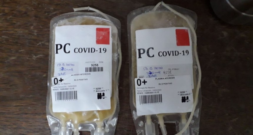 HEMOTERAPIA REALIZ&Oacute; LA PRIMERA ENTREGA DE PLASMA PARA EL TRATAMIENTO DE PACIENTES CON CORONAVIRUS