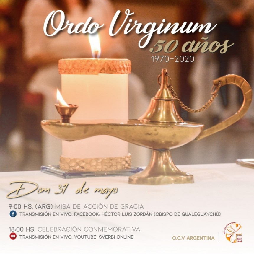 Celebraci&oacute;n jubilar del Ordo virginum  Archivos adjuntos con mas detalles y subsidios