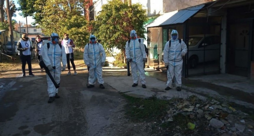 Despliegan tareas de desinfecci&oacute;n en Villa Itat&iacute;