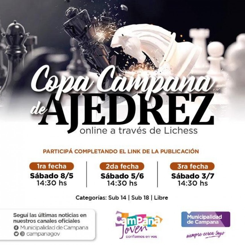 Este sábado comienza la Copa Ajedrez Campana