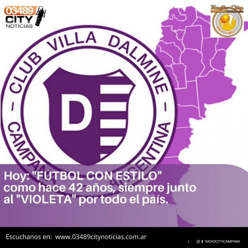 VILLA DALMINE RECIBE A SAN TELMO CON TRANSMISION DE RADIO CITY CAMPANA FM 91.7 Mhz