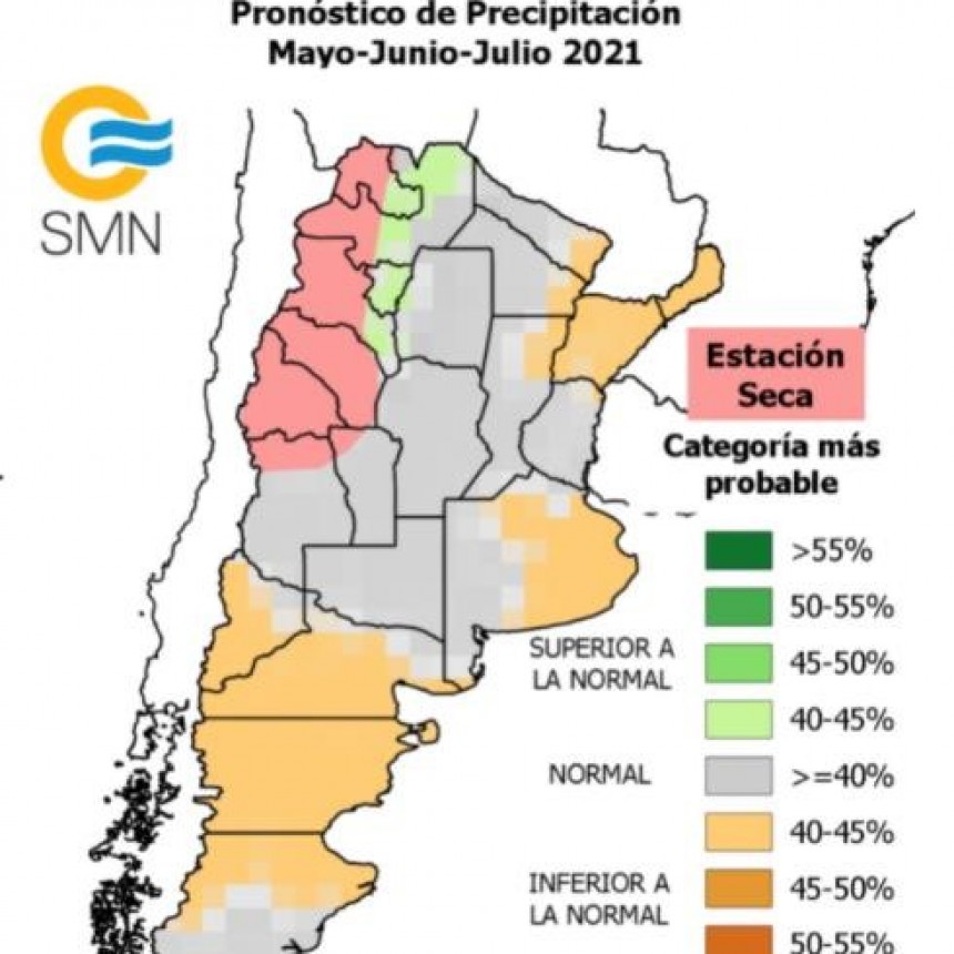 Pronóstico Climático para el trimestre mayo- junio- julio 2021