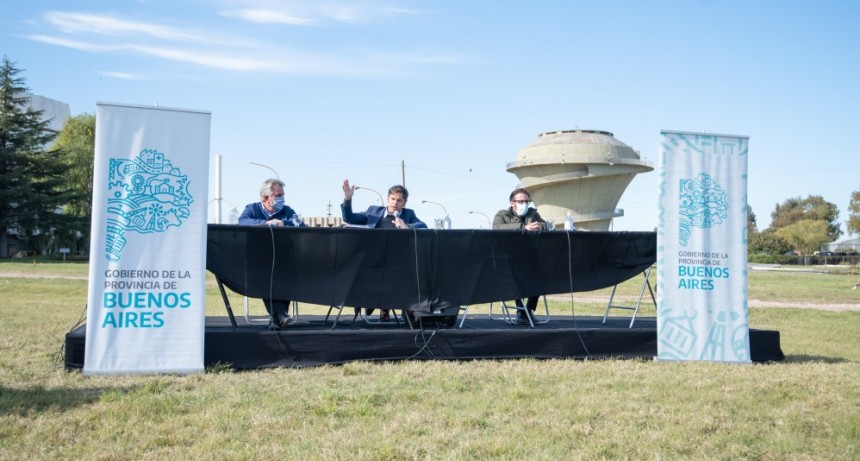 INFRAESTRUCTURA  Kicillof: Comenzamos a solucionar los problemas de distribución de agua potable en Bahía Blanca