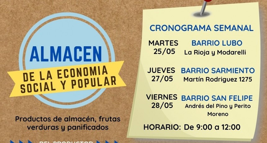 Los barrios Lubo, Sarmiento y San Felipe  serán sede de los Almacenes Itinerantes
