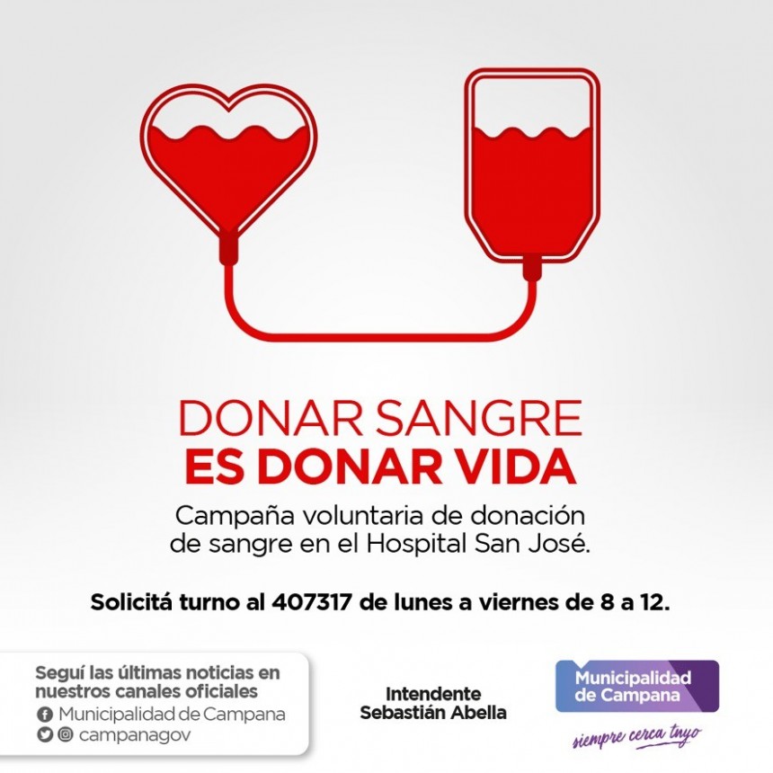 El hospital San José invita a la comunidad a donar sangre