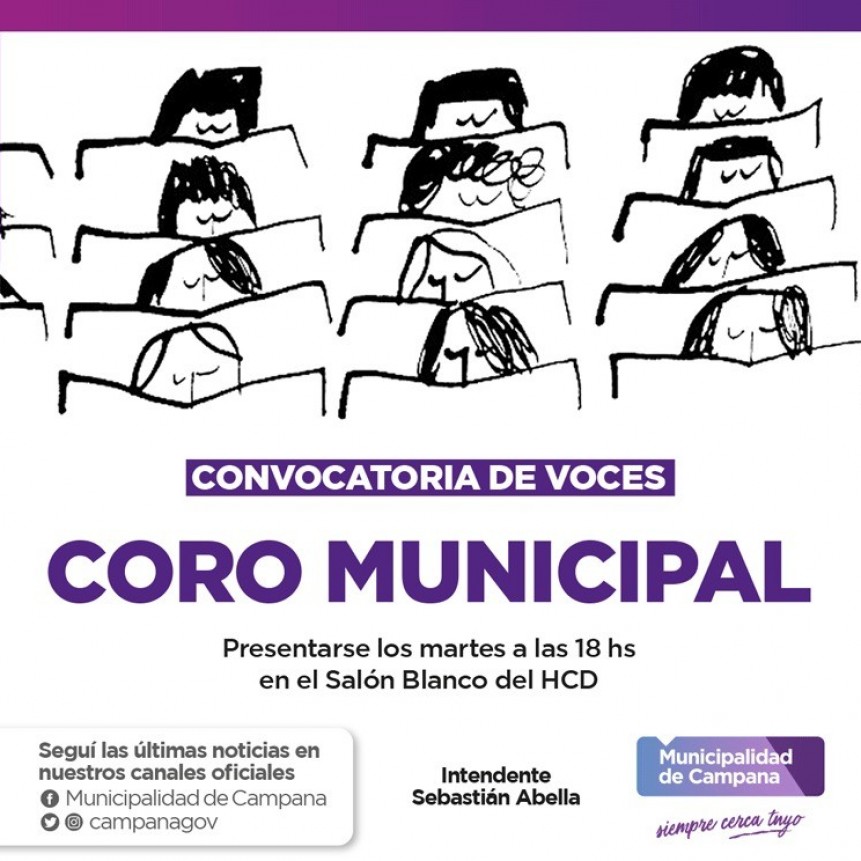 El Coro Municipal “Carlos del Ré” convoca a nuevas voces