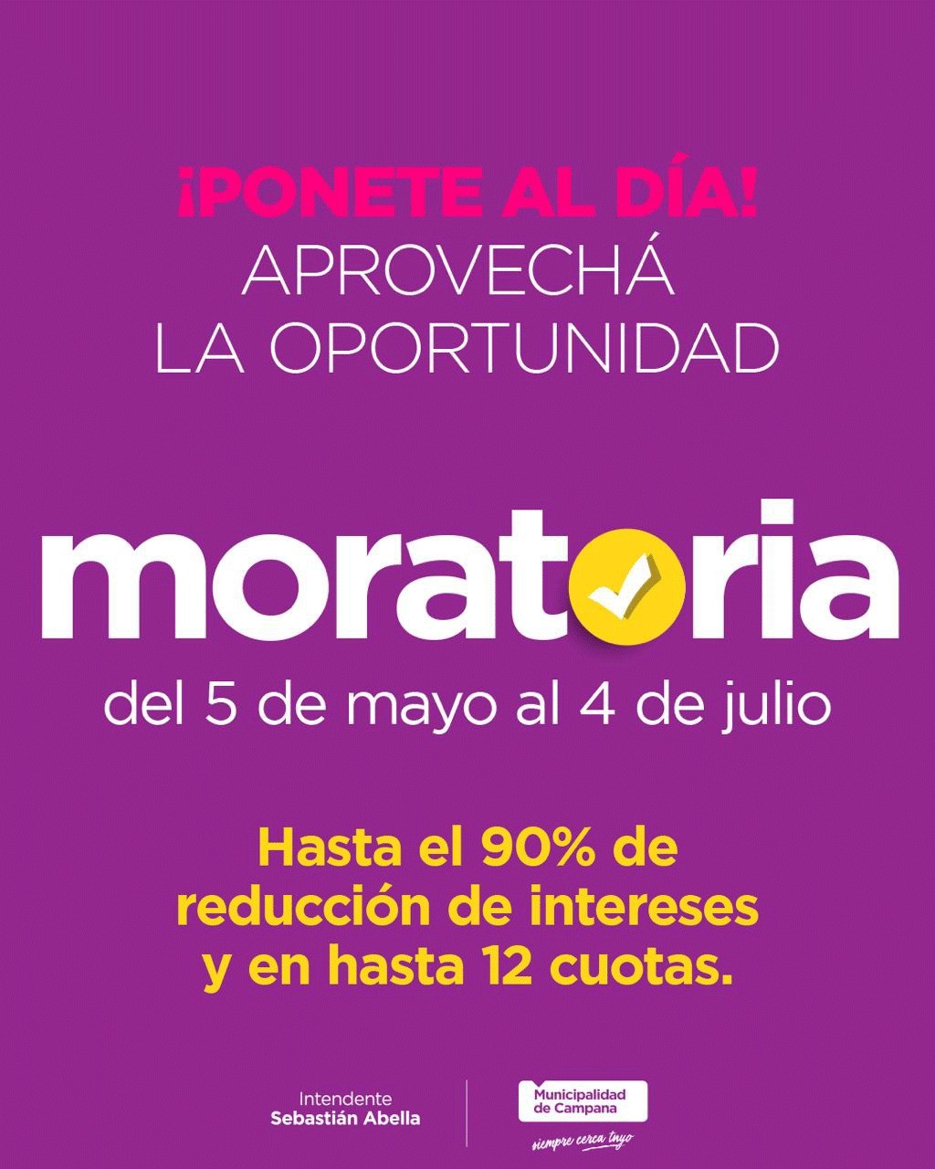 El Municipio anunció una moratoria con importantes descuentos y la eliminación de más de 200 tributos