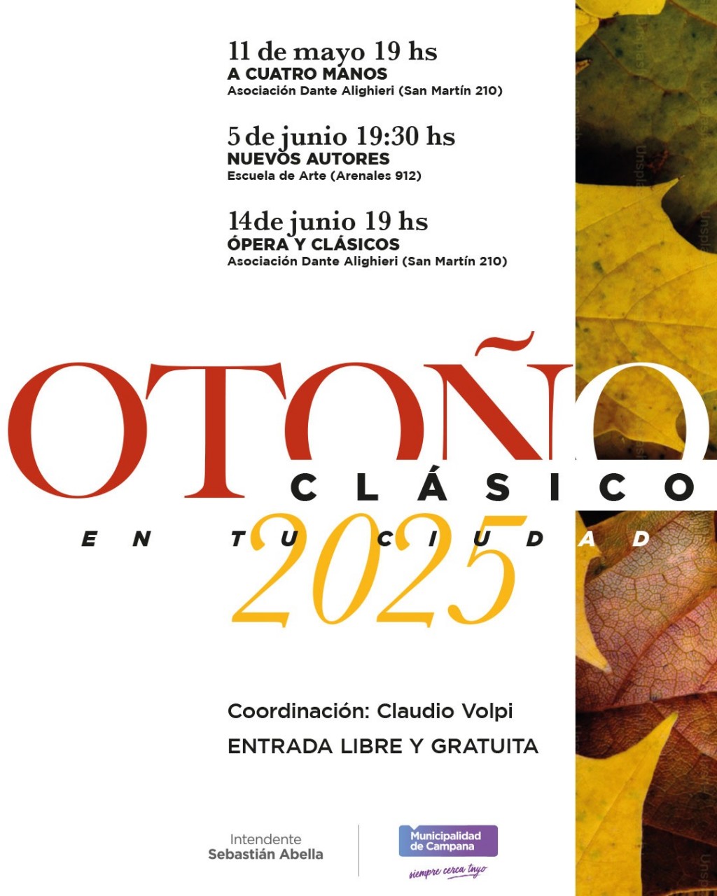 Se viene una nueva edición de “Otoño Clásico en tu ciudad”