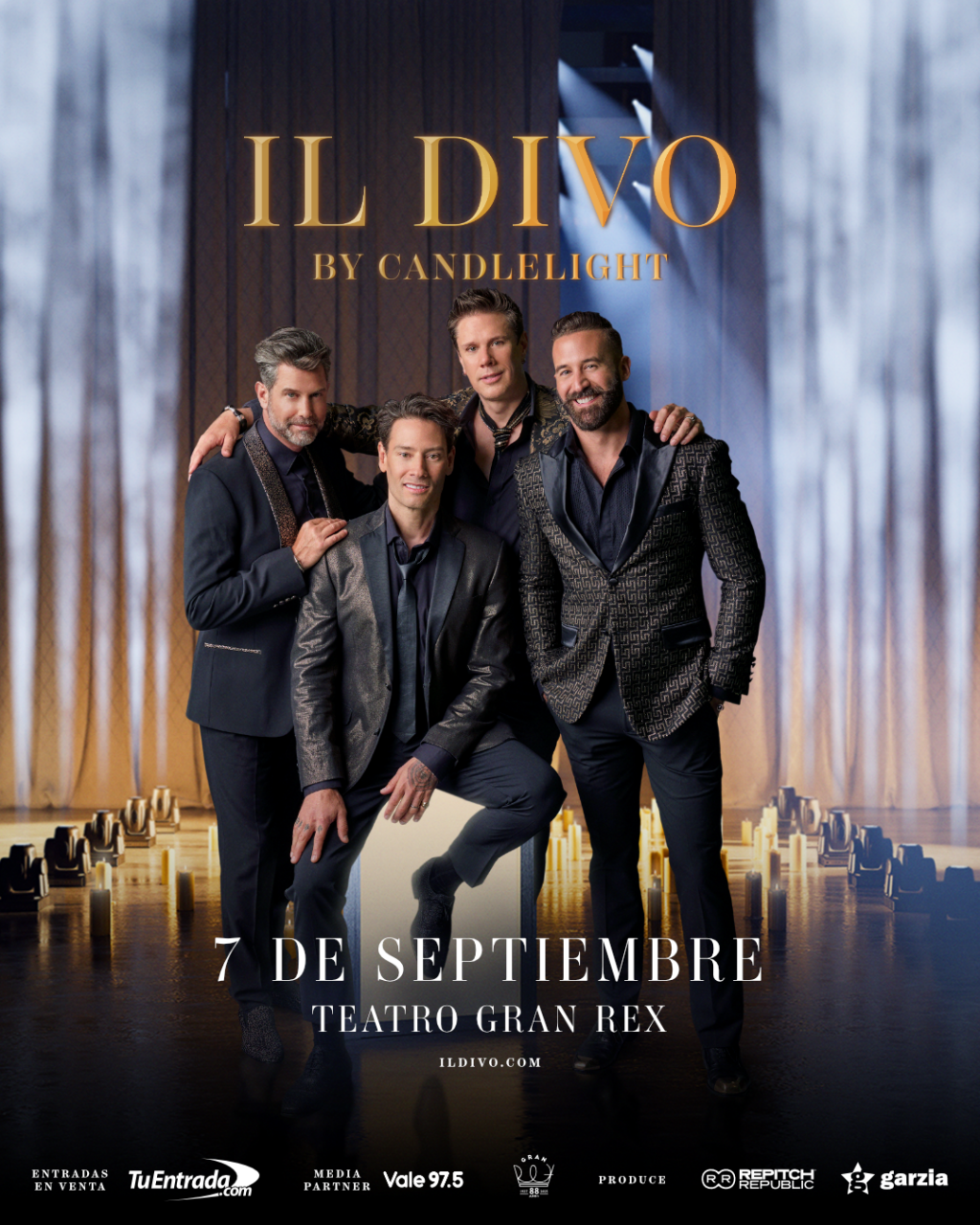 IL DIVO Regresa a Buenos Aires  con “By Candlelight”