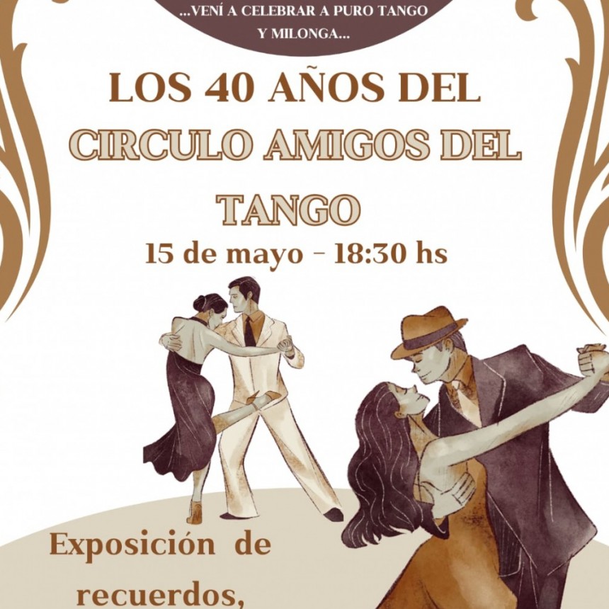 Este jueves habrá fiesta y milonga en el Salón de Exposiciones del Edificio 6 de Julio