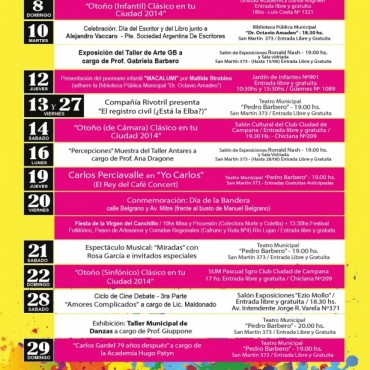 SE DIO A CONOCER LA AGENDA CULTURAL DEL MES DE JUNIO