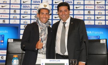 D&iacute;a hist&oacute;rico: Tevez y Angelici presentaron el comienzo de las obras en el nuevo Centro de Entrenamiento en Ezeiza 