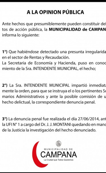COMUNICADO OFICIAL