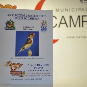 La Asociaci&oacute;n de Canaricultores Roller adhiri&oacute; al Aniversario de la ciudad