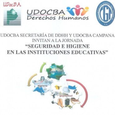 Udocba organiza una Jornada de seguridad e higiene en las Instituciones Educativas 