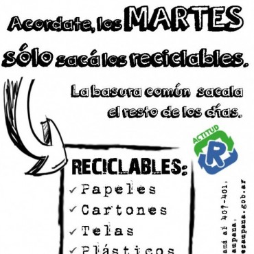El Programa Municipal &ldquo;Campana Recicla&rdquo; recuper&oacute; 4.730kg durante el mes de Mayo