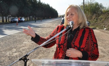 Giroldi, junto a Funcionarios y Empresarios, recorri&oacute; la obra de repavimentaci&oacute;n de la Av. Larrabure