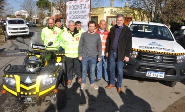 El Municipio present&oacute; el nuevo equipamiento de Defensa Civil 