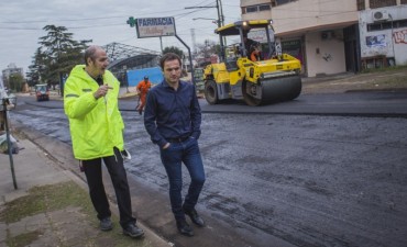 Culminan la repavimentaci&oacute;n del boulevard Dellepiane