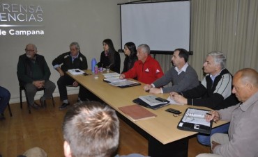 Realizan una reuni&oacute;n preventiva por la llegada de la &eacute;poca de lluvias y sudestadas