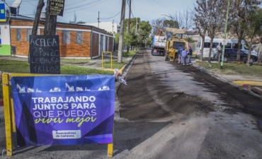 Comenzaron la repavimentaci&oacute;n en el barrio Obrero