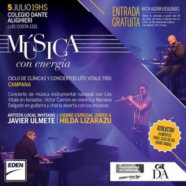  Se pueden retirar las entradas para M&uacute;sica con Energ&iacute;a