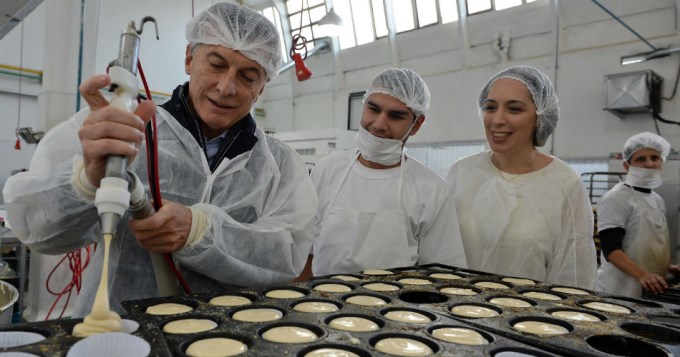 Macri y Vidal visitaron una pasteler&iacute;a artesanal en Vicente L&oacute;pez