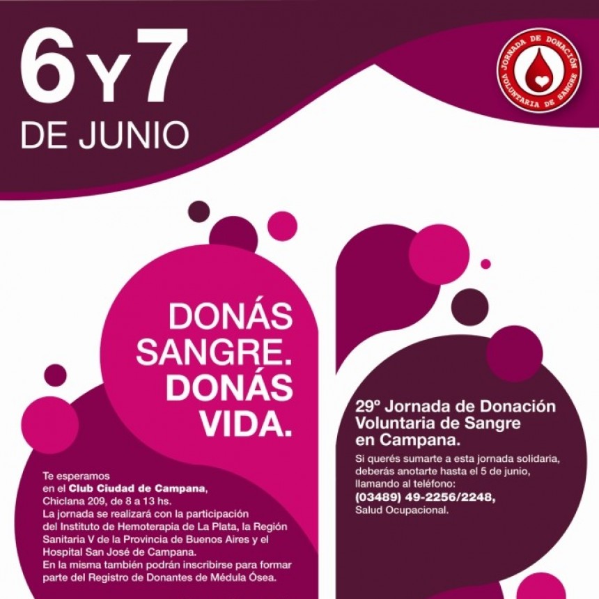 Campa&ntilde;a de Donaci&oacute;n de Sangre en Campana organizada por Pan American Energy