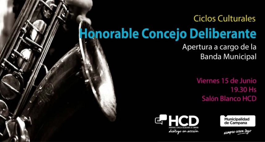 Comienzan los ciclos culturales en el Concejo Deliberante