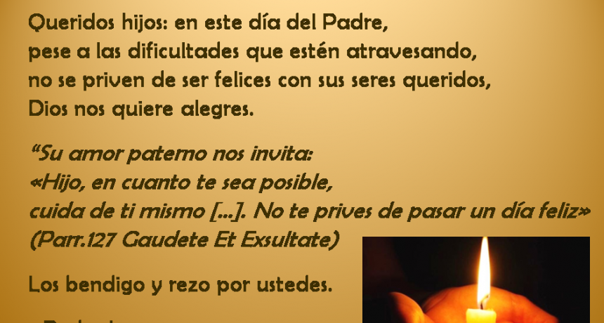 Mons. Pedro Laxague - Obispo de Z&aacute;rate-Campana - y su mensaje a todos los padres