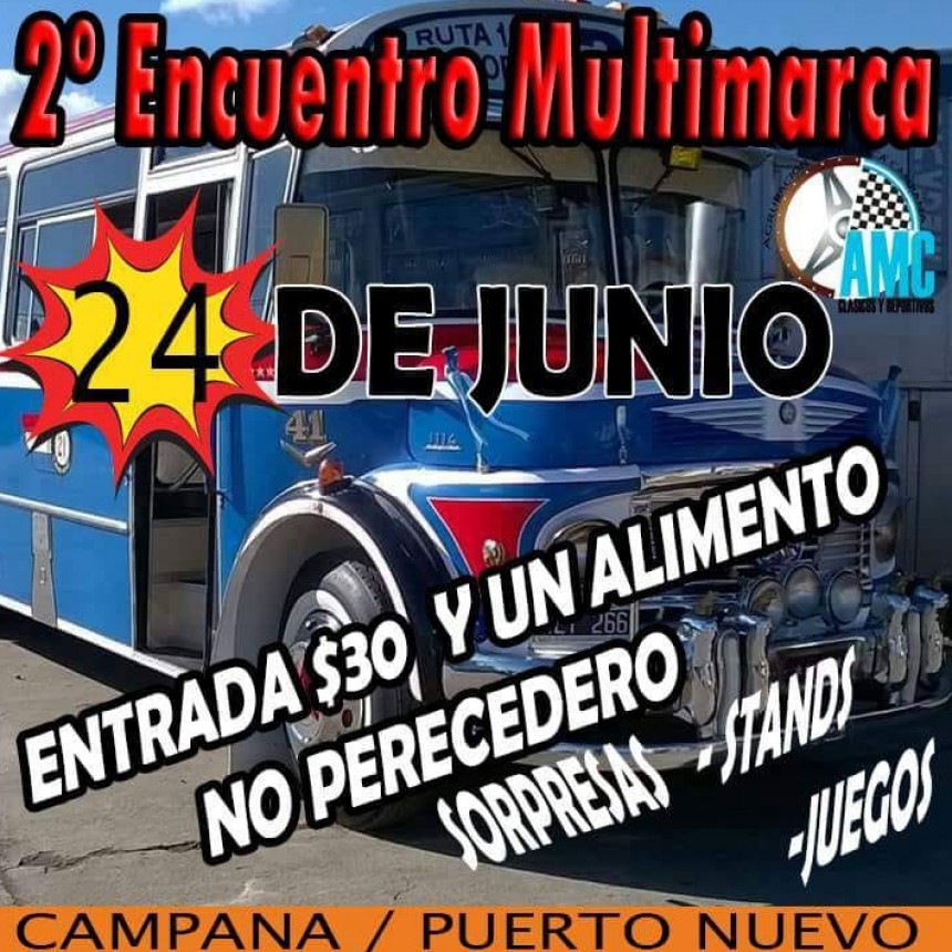 2&ordm; Encuentro Multimarca Campana en Puerto Nuevo