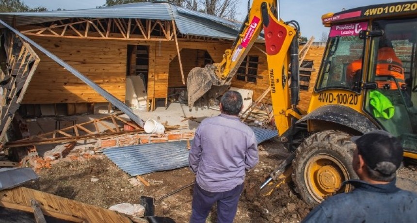 Destruyen un bunker de droga en San Cayetano